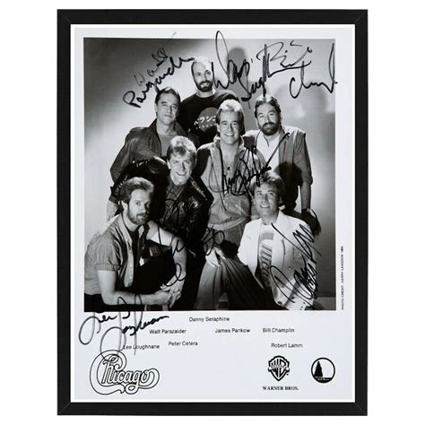 Chicago Band Signed By 6 Band Members Vintage Promo Photo Etsy