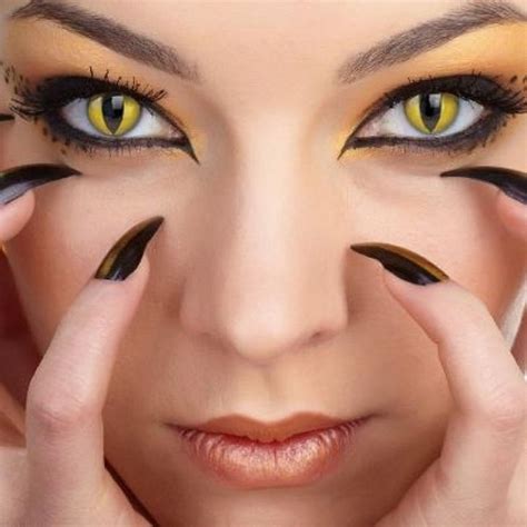 Cute Or Spooky Halloween Contact Lenses And Make Up Ideas
