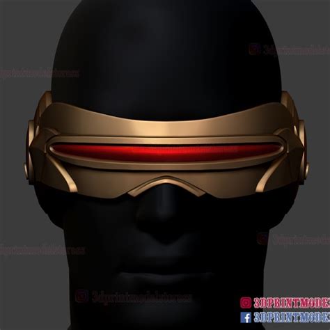 Download Stl File Cyclops X Men Mask Marvel Cosplay Helmet • 3d Print