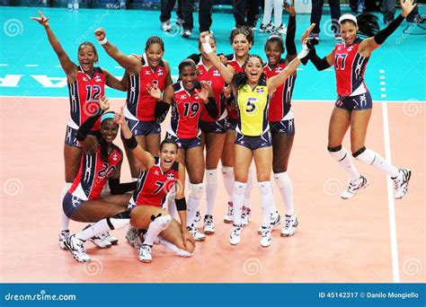 Dominican Volley Editorial Photography Image Of Athletes 45142317