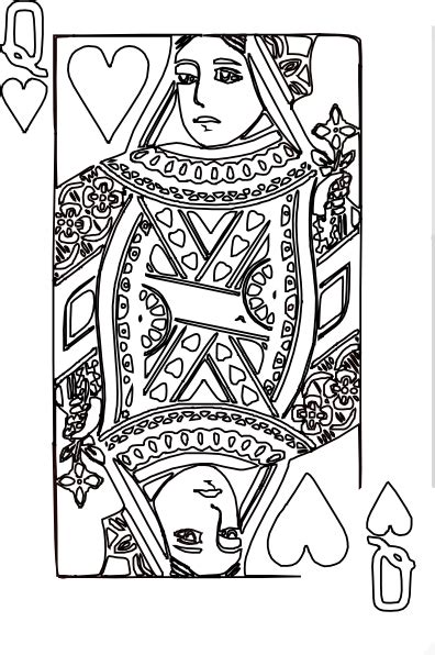 It's always fun to play cards with your grandparents, and i'm sure many of us have lovely memories of doing just that. Queen Of Hearts Coloring Page | Coloring Kids | Heart ...