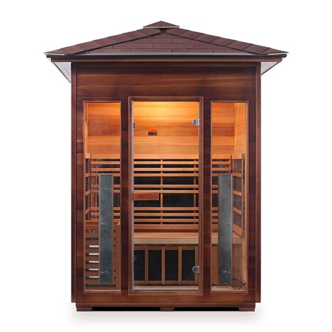 3 Person Outdoor Hybrid Sauna | Diamond series | Enlighten saunas