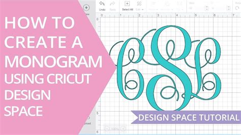How To Make A Monogram In Cricut Design Space Youtube Cricut Design