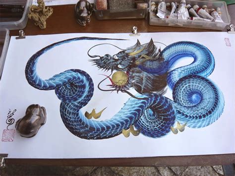 Simply Creative Painting Dragons With A Single Brush Stroke