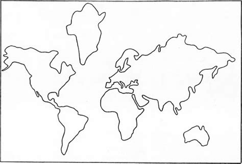 Printable Continents To Cut Out