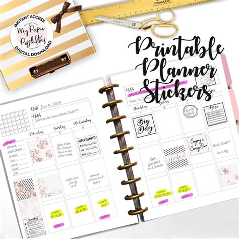 April Everyday Life Planner Stickers Printable Planner Etsy