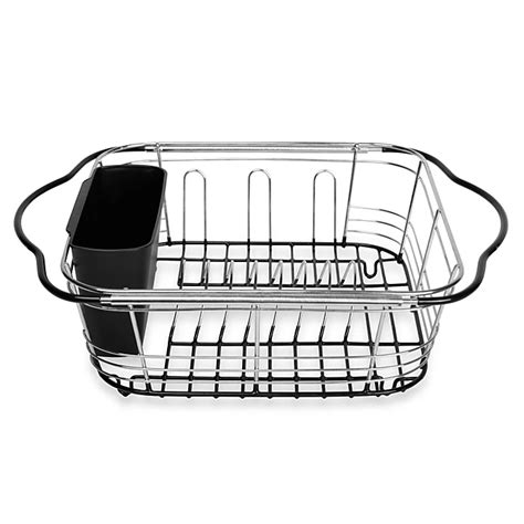 Over The Sink 3 In 1 Expandable Dish Rack With Integrated Handles Bed