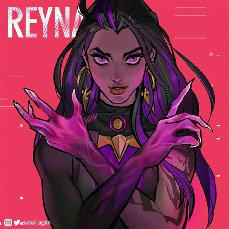 Reyna Valorant 💜 Character Art Game Art Anime Character Design