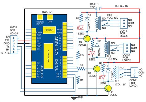 Home Automation Circuit Diagram Using Arduino