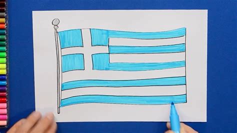 Comment Dessiner Le Drapeau National De La Grèce