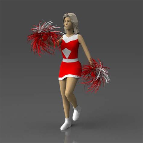 Cheerleaders 2 3D Model FormFonts 3D Models Textures