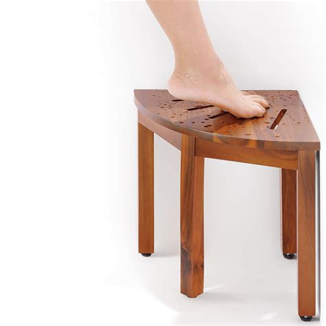 Buy Tinamo 12 Acacia Shower Foot Rest Wooden Corner Shower Benches