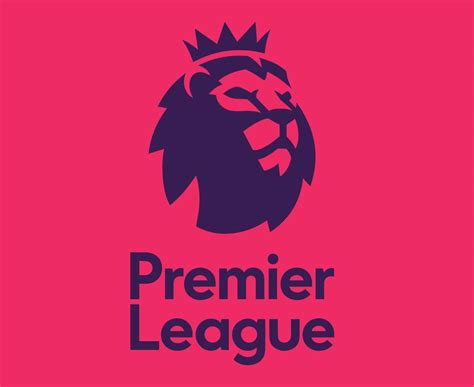 Premier League Symbol Logo With Name Purple Design England Football