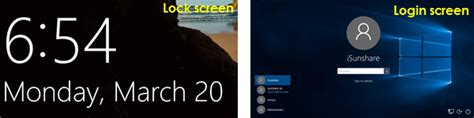 Windows 10 Login Screen Vs Lock Screen