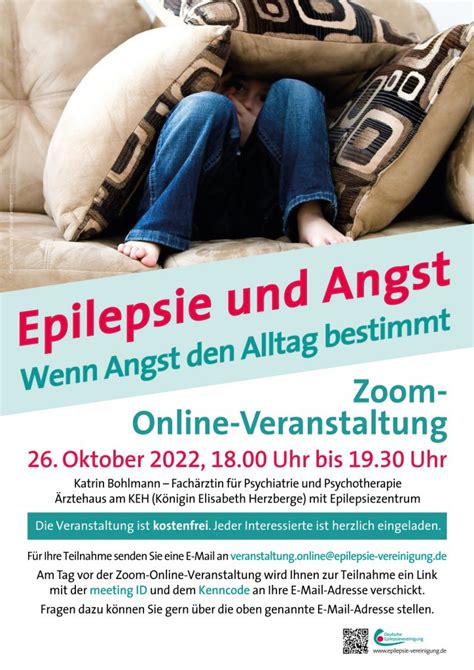 Online Infoabend Zu Epilepsie Und Angst Deutsche Epilepsievereinigung