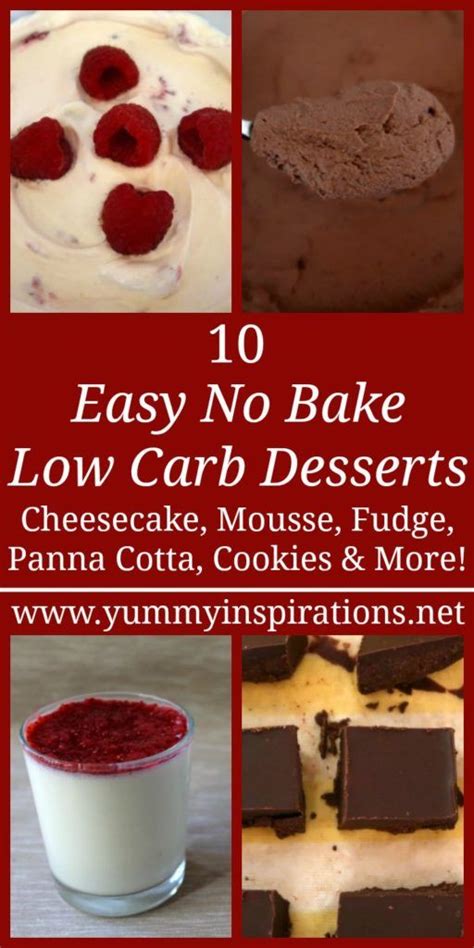 Staying healthy doesn't have to mean skipping out on sweets. 10 Easy No Bake Low Carb Desserts - Keto Sugar Free ...