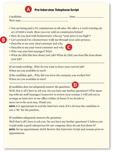 Interview Script Template