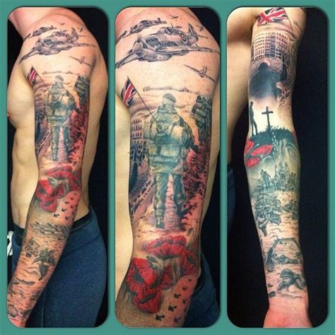 Too bad there aren't many tattooists in holland that do this style well. sleeve ww2 jackie rabbit marine tattoo forward war tattoos pin 3 - Tattoo Maze