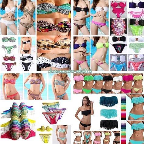2pcs New Sexy Womens Ladies Girl Swimwear Beach Bikini Swimsuit Bathing Suit Sml Ebay