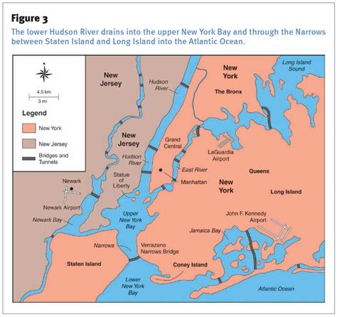 Map Of New York And Hudson River United States Map