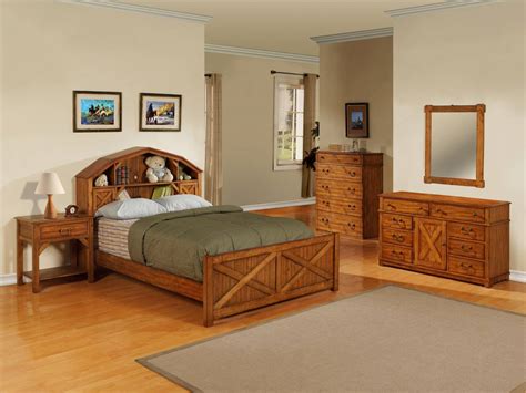 Powell Dakota Dark Rustic Pine Barn Style Bookcase Bedroom Set Pw 479