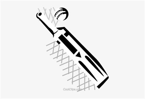 Cricket Bat Royalty Free Vector Clip Art Illustration Cricket Bat