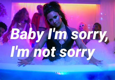 Sorry Not Sorry Demi Lovato Song Lyric Quotes Music Lyrics Music