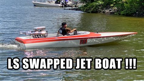 First Drive Of A Classic Ls Swapped Jet Boat Youtube