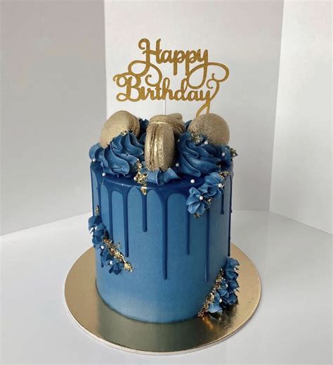 Modern Birthday Cakes Blue Birthday Cakes Sweet 16 Birthday Cake