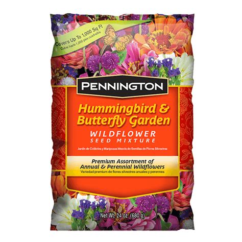 Hummingbird Butterfly Wildflower Seed Mix Pennington