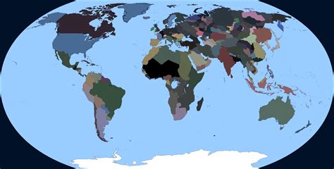 Map of the world - TNO : TNOmod