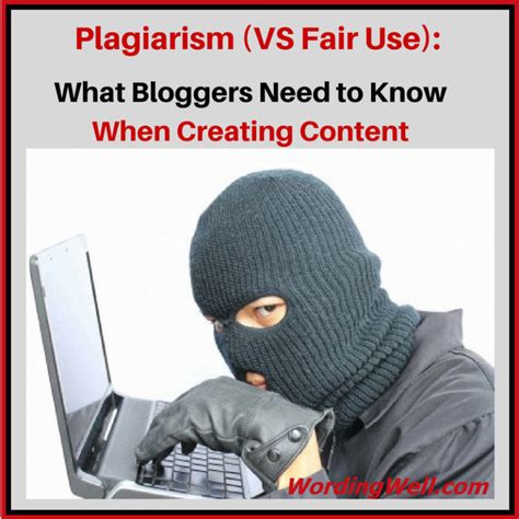 Plagiarism Vs Fair Use What Bloggers And Writers Need To Know