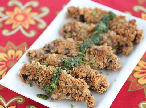 Place on baking sheet, cap side up. Baked Portobello Mushroom Fries {Secret Recipe Club ...