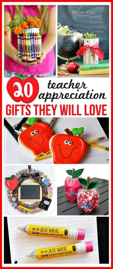 20 DIY Teacher Appreciation Gifts They Will Love- Easy ...