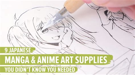 9 Japanese Manga And Anime Art Supplies You Didnt Know You Needed Youtube