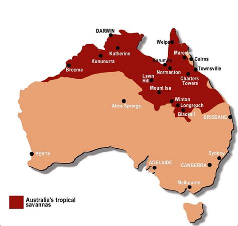 Map Of Australias Tropical Savannas Download Scientific Diagram