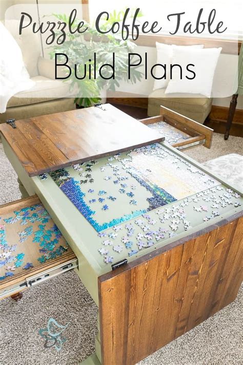 Find out how you can turn secondhand items discovered at yard sales and thrift stores into a stylish and functional focal point for your looking to add some pizazz to your living room without spending a fortune? Puzzle Coffee Table Build Plans ~- Designed Decor