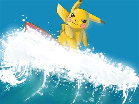 Surfing Pikachu By Yukita On Deviantart