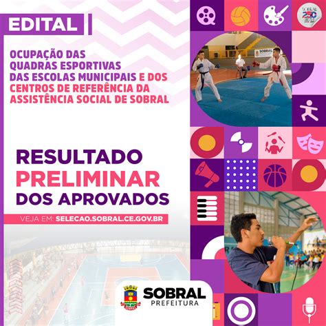 Prefeitura De Sobral Divulgado O Resultado Preliminar Dos Candidatos Habilitados No Edital De