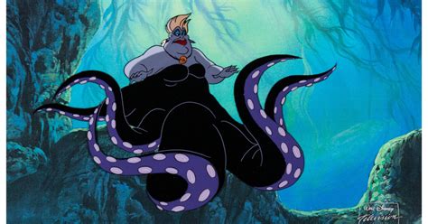 Ursula Casts Her Shadow In The Little Mermaid Production Cel