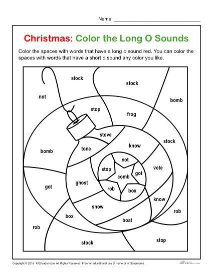 Color The Long O K12 Vowel Activities Letter Sound Activities