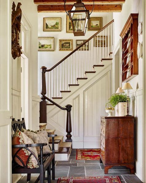 370 Center Hallstaircasesfoyers Ideas In 2021 Colonial Decor