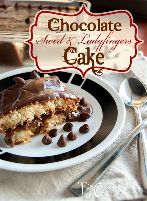 Ladyfingers are lighter, airier finger shaped biscuits that are perfect for using in desserts as they. Chocolate Swirl and Ladyfingers Cake | The Crafting Nook by Titicrafty