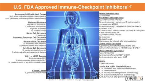 U S FDA Approved Immune Checkpoint Inhibitors And Immunotherapies