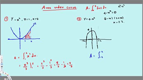 We may approximate the area under the curve from x = x1 to x = xn by dividing the whole area into rectangles. Area Under Curve - Example - 1 - Integral Calculus - YouTube