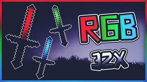 Minecraft Pvp Texture Pack Rgb 32x Fps Youtube
