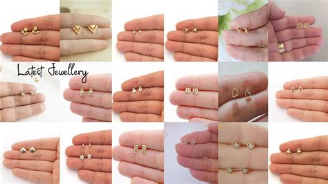 Latest Gold Diamond Studs Earrings Design Daily Wear Earrings Latest Jewellery Youtube