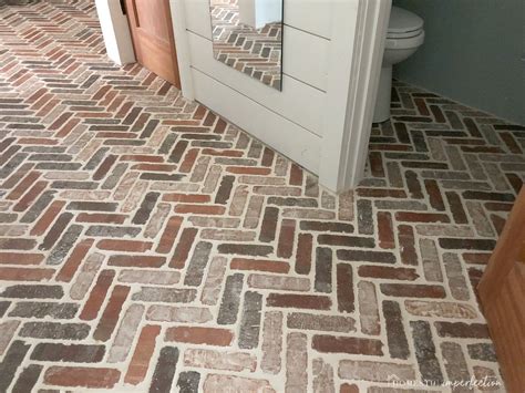 Herringbone Brick Floor Tile