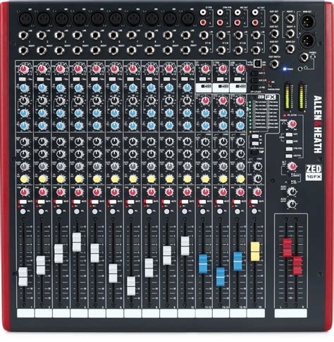 Allen And Heath Zed 16fx 16 Channel Mixer With Usb Audio Interface And