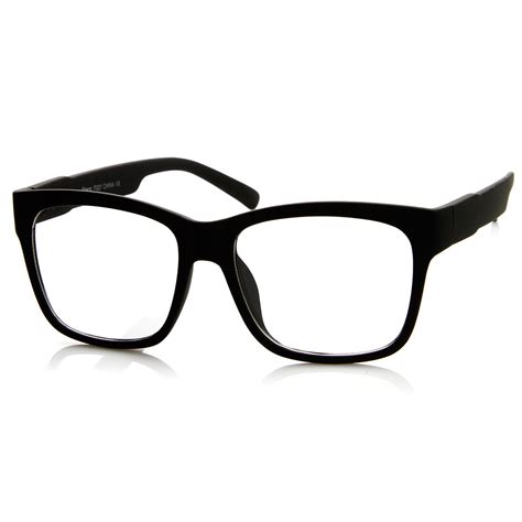 Casual Bold Thick Square Frame Clear Lens Horn Rimmed Glasses Sunglassla